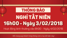 24hStore Thông báo nghỉ Tất Niên 2018