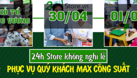 24hStore thông báo về việc nghĩ lễ Giỗ Tổ Hùng Vương và 30/4 và 1/5