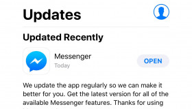 Facebook fix lỗi Messenger bị văng ra trên iOS bằng bản update mới
