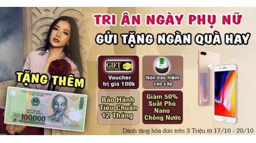 [Event] Tri ân ngày phụ nữ - Gửi tặng ngàn quà hay tại 24hStore