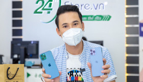 Hà Trí Quang ghé 24hStore lên đời iPhone 13 Pro Max sau khi đi quay ở tỉnh