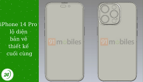 iPhone 14 Pro lộ diện bản vẽ thiết kế cuối cùng