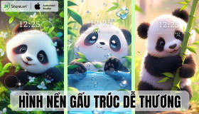 TOP 199+ Hình nền gấu trúc dễ thương, đáng yêu cho điện thoại, máy tính 