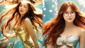 Cách làm video biến hình người cá hot trend trên TikTok
