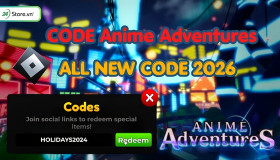 Code Anime Adventures MỚI NHẤT T10/2026 update 20, cập nhật liên tục