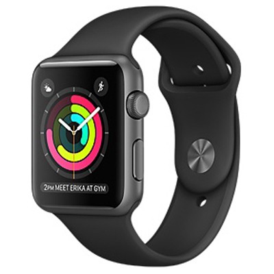 apple watch series 1 42mm mat nhom mau den day cao su 99