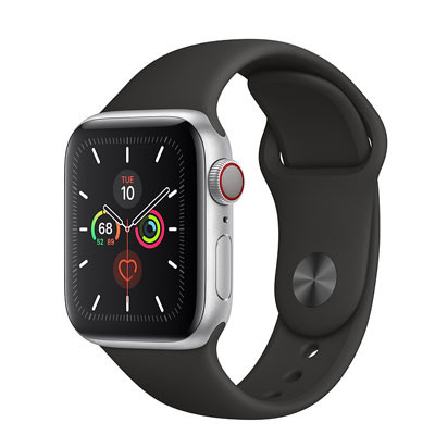apple watch series 5 - 40mm - gps mau den