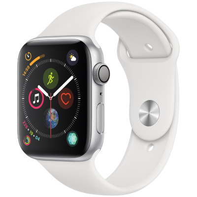 apple watch series 4 lte - mat nhom - day cao su - 40mm - cu - trang