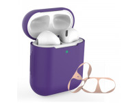 Combo Airpods 2 (Bao da Trơn màu+Dán)