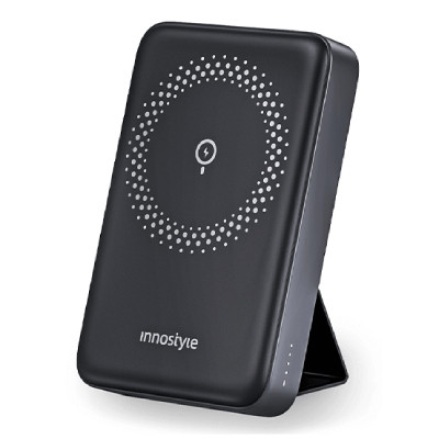 sac-du-phong-innostyle-powermag-15w-2in1-stand-10000mah-pd-20w-den