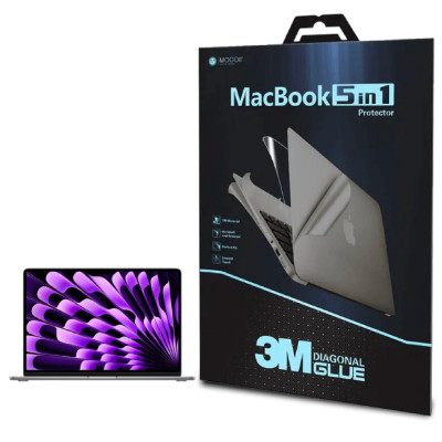 Bộ dán full Mocoll 5in1 MacBook Air 15 inch M2/M3/M4/M5