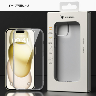 op lung iphone 15 mipow tempered tránparent
