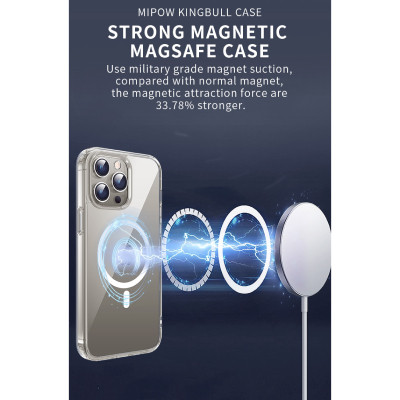 Ốp lưng iPhone 15 Pro Max Mipow hỗ trợ sạc MagSafe