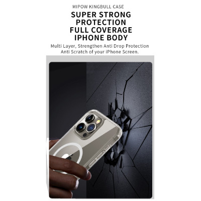 Ốp lưng iPhone 15 Plus Mipow hỗ trợ sạc MagSafe
