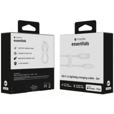 Cáp Mophie Essential USB-C to Lightning 2M