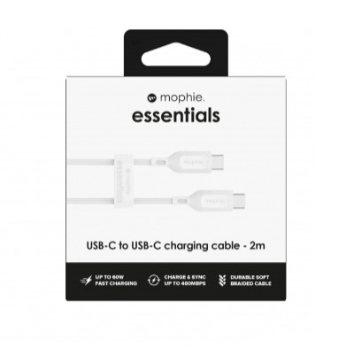 Cáp Mophie Essential USB-C to USB-C 60W 2m