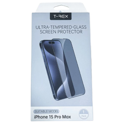 Miếng dán cường lực iPhone 15 Pro Max chống va đập T-Rex Full cao cấp