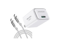 Combo Cốc sạc nhanh Innostyle Minigo Gan II USB-C PD/PPS 30W và Cáp Innostyle PowerFlex C to C