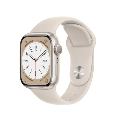 apple-watch-series-8-41mm-gps-mat-nhom-day-cao-su-cu-trang