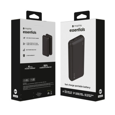 Sạc dự phòng Mophie Essentials 20.000mAh PD20W 2 USB-A 1 USB-C 4