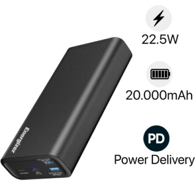 Pin dự phòng Energizer 20,000mAh/ 3.7V Li-Polymer - UE20012PQBK