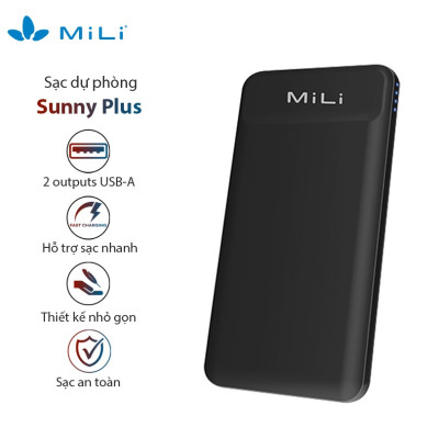 Sạc dự phòng MiLi Power Sunny Plus 10000mAh/3.7V
