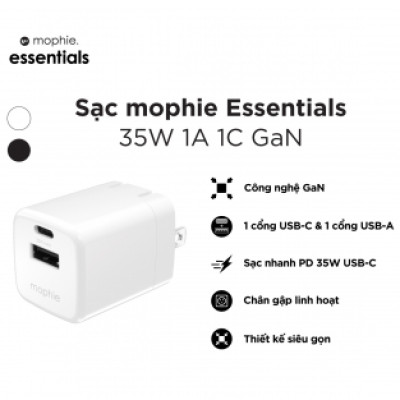Củ sạc Mophie Essentials 35W 1A 1C GaN