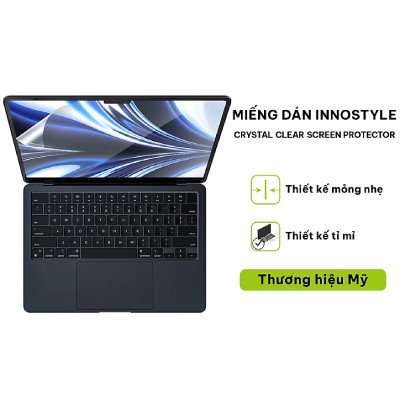 Miếng dán màn hình MacBook Air M2/M3/M4 13 inch Innostyle Crystal