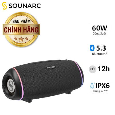 Loa Sounarc R2 Portable Speaker kháng nước IPX6 Chính hãng