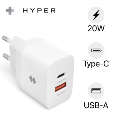 Củ sạc nhanh 20W 2 cổng Hyper