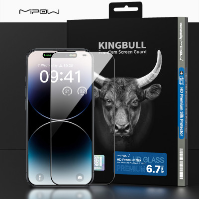 Miếng dán cường lực iPhone 15 Pro Mipow Kingbull Premium HD