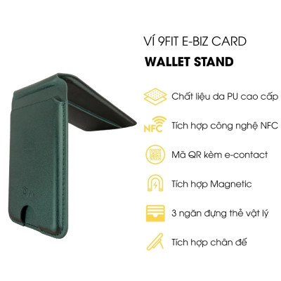 Ví 9FIT E-Biz Card Wallet Stand