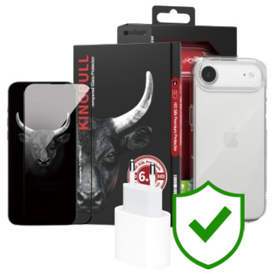 Combo VIP iPhone Air (Cốc 20W APPLE+Dán KINGBULL+Ốp MIPOW+VIP 24 Tháng toàn diện)