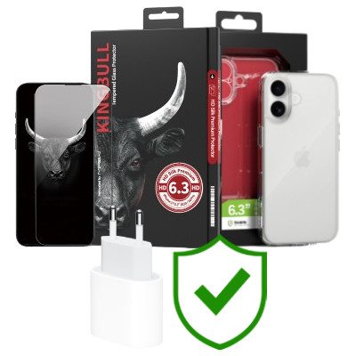 Combo VIP iPhone 17 (Cốc 20W APPLE+Dán KINGBULL+Ốp MIPOW+VIP 24 Tháng toàn diện)