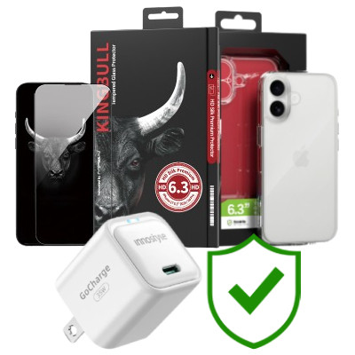 Combo VIP iPhone 17 (Cốc 35W INNOSTYLE+Dán KINGBULL+Ốp MIPOW+VIP 24 Tháng toàn diện)