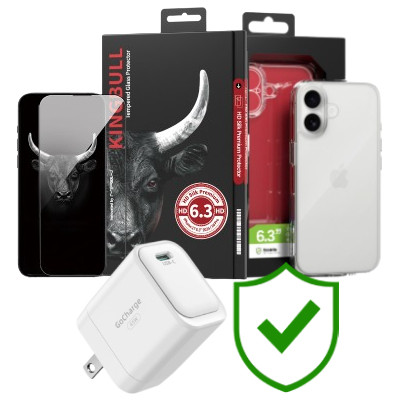 Combo VIP iPhone 17 (Cốc 45W INNOSTYLE+Dán KINGBULL+Ốp MIPOW+VIP 24 Tháng toàn diện)