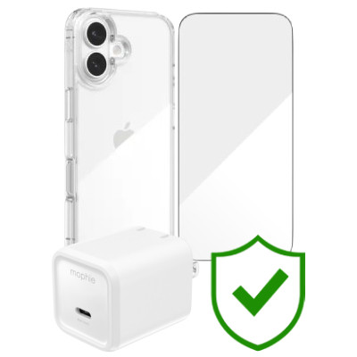 Combo VIP iPhone 17 (Cốc 40W MOPHIE+Dán ZAGG+Ốp ZAGG+VIP 24 Tháng toàn diện)