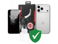 Combo VIP iPhone 17 Pro Max (Cốc 20W APPLE+Dán KINGBULL+Ốp MIPOW+VIP 1 đổi 1 12 Tháng)