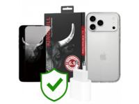 Combo VIP iPhone 17 Pro Max (Cốc 20W APPLE+Dán KINGBULL+Ốp MIPOW+VIP 24 Tháng toàn diện)
