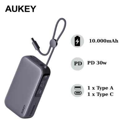 Pin dự phòng Aukey PB-Y47 10000mAh 30W kèm cáp USB-C
