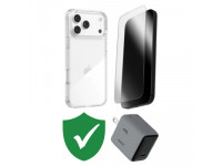 Combo VIP iPhone 17 Pro Max (Cốc 45W Aukey+Dán ZAGG+Ốp ZAGG+VIP 1 đổi 1 12 Tháng)