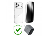 Combo VIP iPhone 17 Pro Max (Cốc 45W Aukey+Dán ZAGG+Ốp ZAGG+VIP 24 Tháng toàn diện)