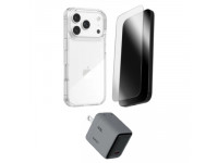 Combo VIP iPhone 17 Pro (Cốc 45W Aukey+Dán ZAGG+Ốp ZAGG)