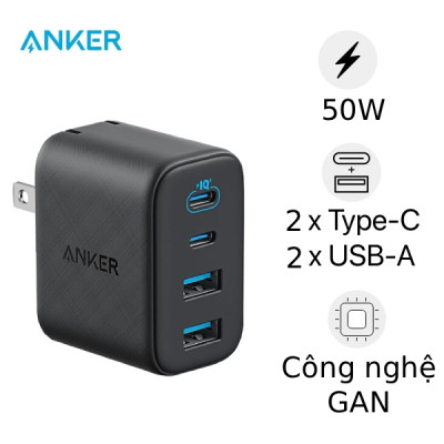 Củ sạc Anker Zolo 2C2A 50W A121E
