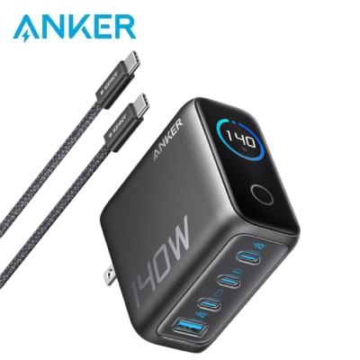 Củ sạc Anker Zolo 3C1A 140W kèm cáp USB-C B2697
