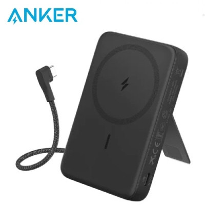 Pin dự phòng Anker Zolo Magsafe 1C 10000mAh 15W tích hợp cáp Type-C A1685