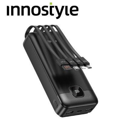 Pin dự phòng Innostyle MultiCharge Go 22.5W 20000mAh MCG20KBLK (Kèm 4 cáp)