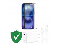 Combo VIP iPhone 15 Plus cũ (Cốc 30W+Cáp C to C MOPHIE+Dán KINGBULL+VIP 1 đổi 1 12 Tháng)