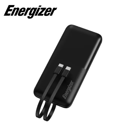 Pin dự phòng Energizer 10.000mAh 22.5W tích hợp 2 cáp USB-C UE10079PQ