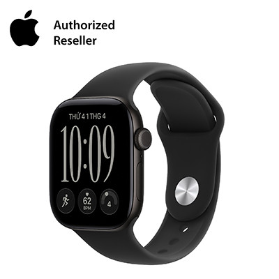 Apple Watch Series 12 42mm GPS + Cellular - Viền Nhôm, Dây Cao Su Size S/M Đen